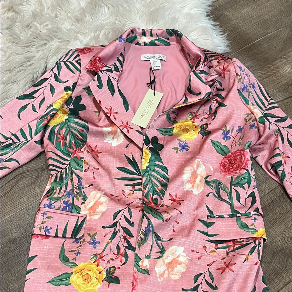 Rachel Zoe Pink Floral Jacket
